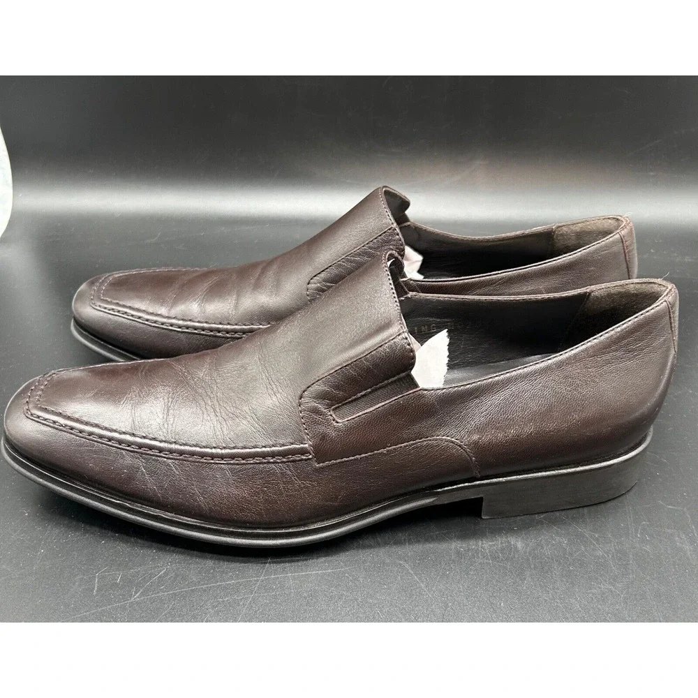 Bruno Magli‎ Raging Dress Shoes Size Mens US 10 M  Brown Leather Made In ITALY